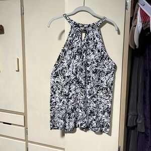 Lane Bryant Black Print Shirt